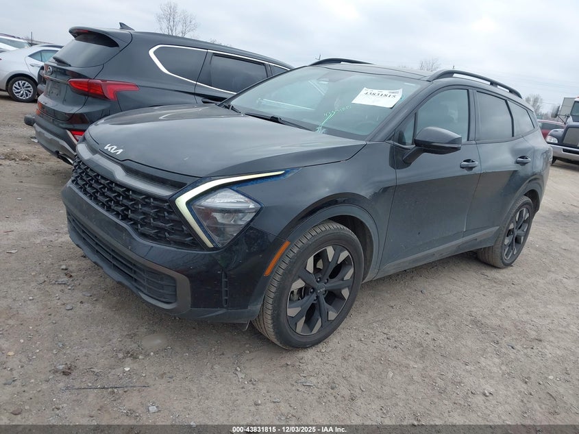 2023 Kia Sportage VIN 5XYK6CAF5PG115998 IAAI salvage auction — RIGHT SIDE, Clear (Oklahoma), sold $6,900 on 2026-07-21 (photo 2)