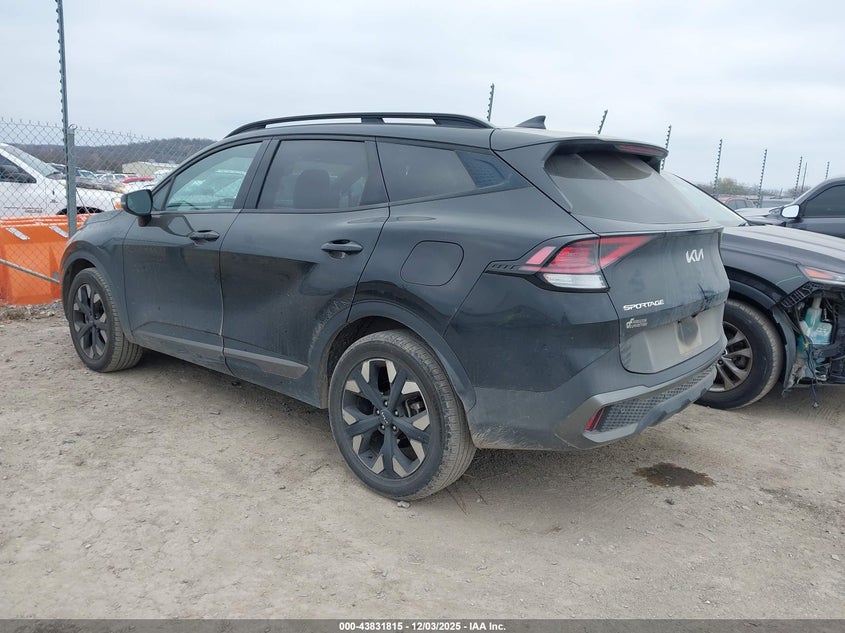 2023 Kia Sportage VIN 5XYK6CAF5PG115998 IAAI salvage auction — RIGHT SIDE, Clear (Oklahoma), sold $6,900 on 2026-07-21 (photo 3)