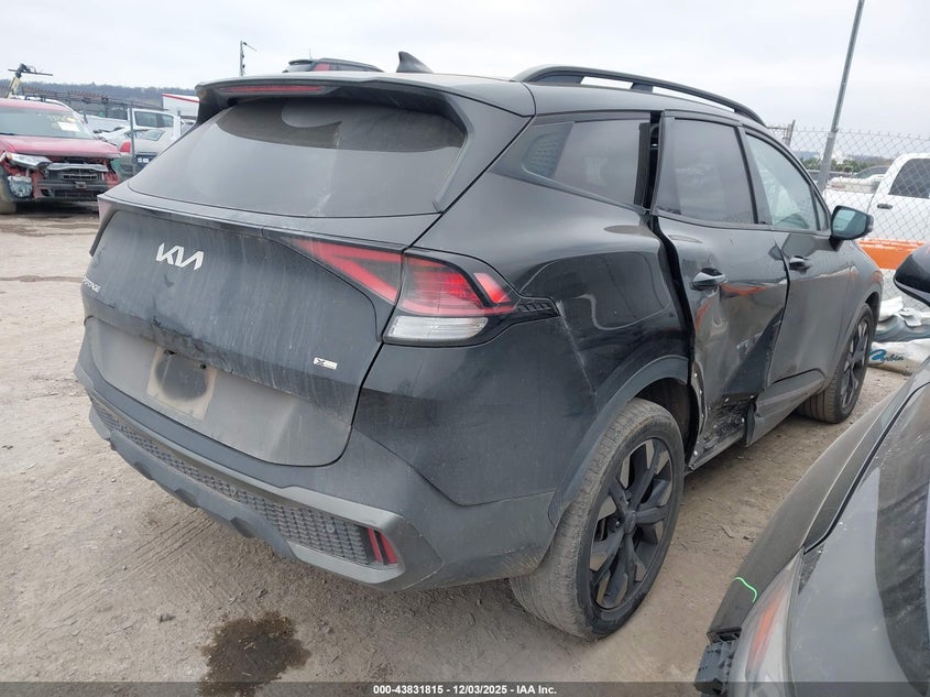 2023 Kia Sportage VIN 5XYK6CAF5PG115998 IAAI salvage auction — RIGHT SIDE, Clear (Oklahoma), sold $6,900 on 2026-07-21 (photo 4)