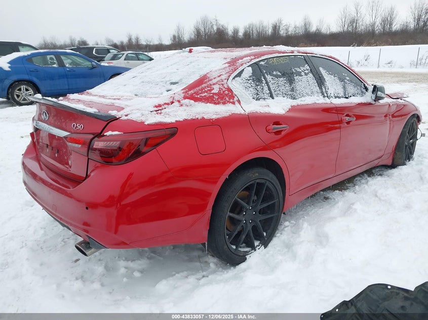 2022 Infiniti Q50 VIN JN1EV7BR6NM341725 IAAI salvage auction — UNDERCARRIAGE, Mv-907A (New York), sold $4,050 on 2026-07-30 (photo 4)