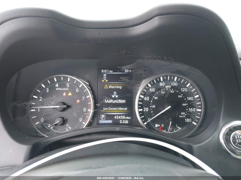 2022 Infiniti Q50 VIN JN1EV7BR6NM341725 IAAI salvage auction — UNDERCARRIAGE, Mv-907A (New York), sold $4,050 on 2026-07-30 (photo 7)