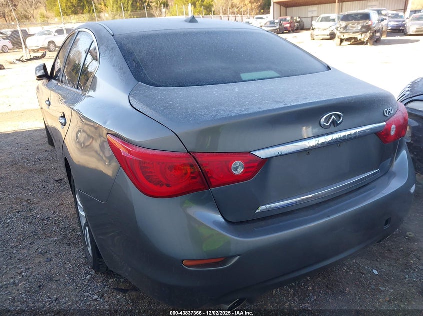 2015 Infiniti Q50 VIN JN1BV7AP3FM339113 IAAI salvage auction — HAIL, Clear (Oklahoma), sold $1,250 on 2026-07-08 (photo 3)