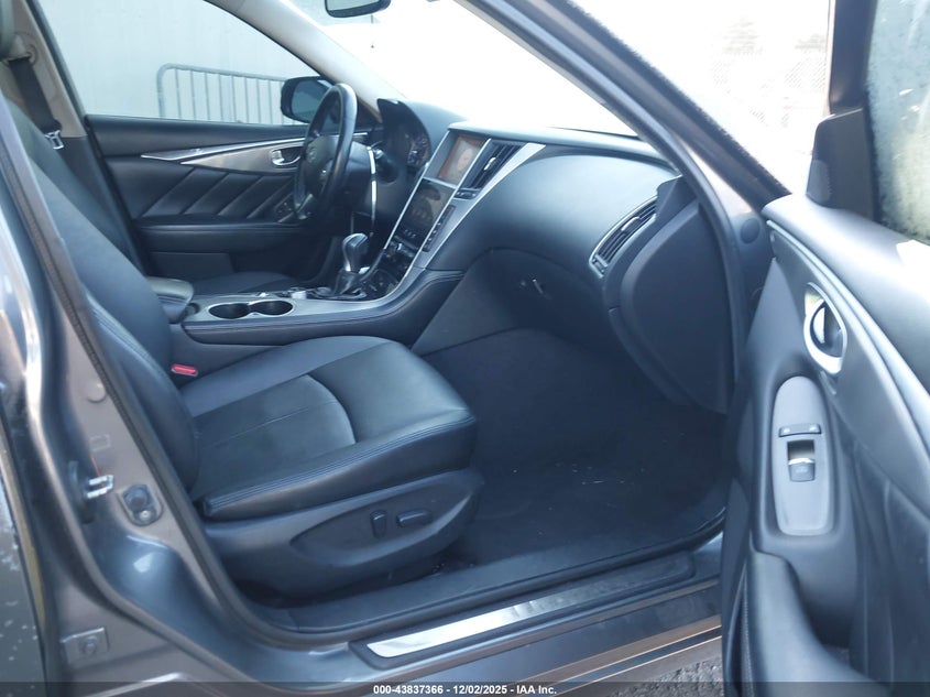 2015 Infiniti Q50 VIN JN1BV7AP3FM339113 IAAI salvage auction — HAIL, Clear (Oklahoma), sold $1,250 on 2026-07-08 (photo 5)