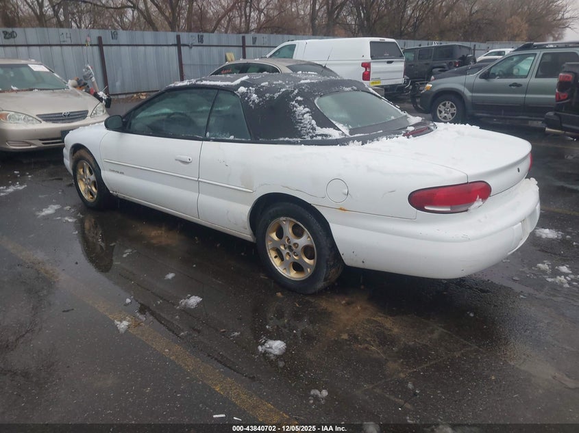1999 Chrysler Sebring VIN 3C3EL55HXXT553202 IAAI salvage auction — FRONT & REAR, Salvage (Utah), sold $275 on 2026-07-09 (photo 3)
