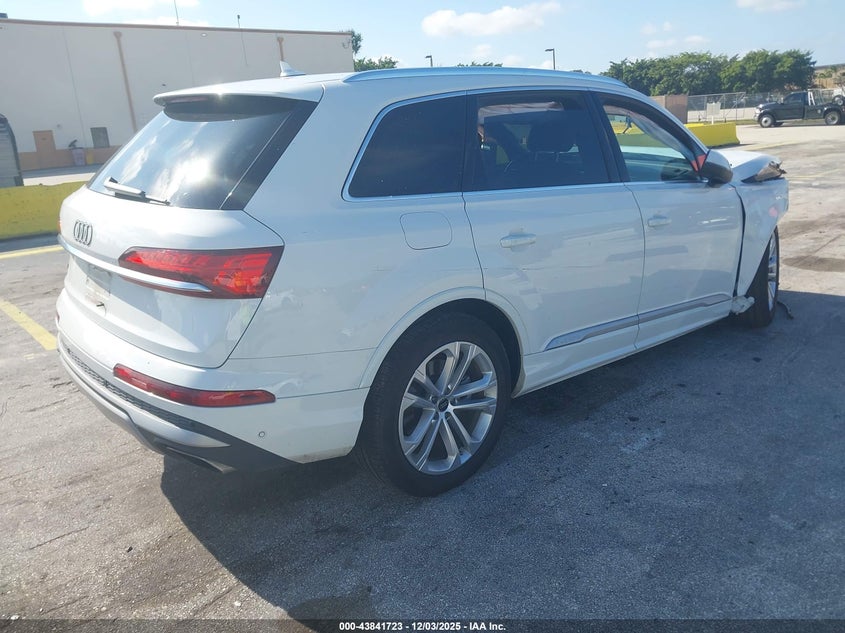 2025 Audi Q7 VIN WA1LVBF71SD014705 IAAI salvage auction — FRONT END, Certificate Of Destruction (Florida), sold $4,150 on 2026-07-09 (photo 4)