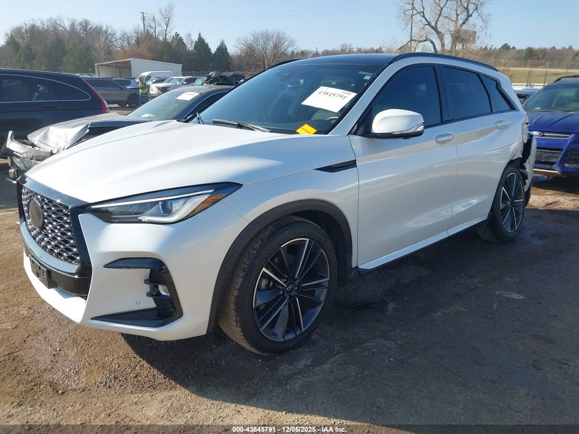 2025 Infiniti Qx50 VIN 3PCAJ5FB2SF101908 IAAI salvage auction — LEFT SIDE, Original (Texas), sold $16,875 on 2026-07-08 (photo 2)