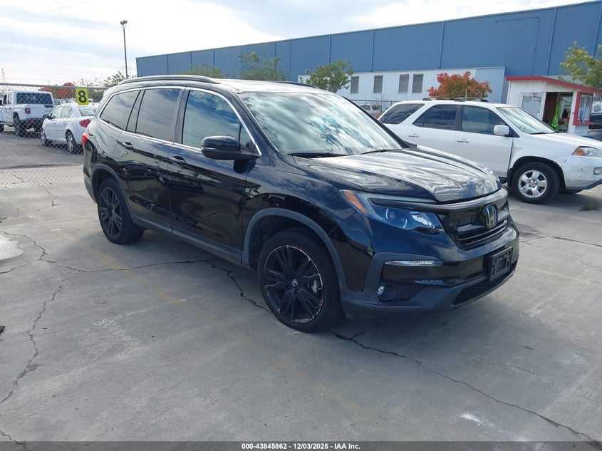 2021 Honda Pilot VIN 5FNYF6H23MB097650 IAAI salvage auction — THEFT, Salvage Title, sold $17,600 on 2026-07-27 (photo 1)