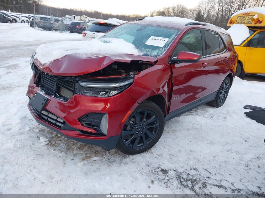 2022 Chevrolet Equinox VIN 3GNAXWEV4NS121872 IAAI salvage auction — FRONT END, Mv-907A (New York), sold $6,100 on 2026-07-30 (photo 2)