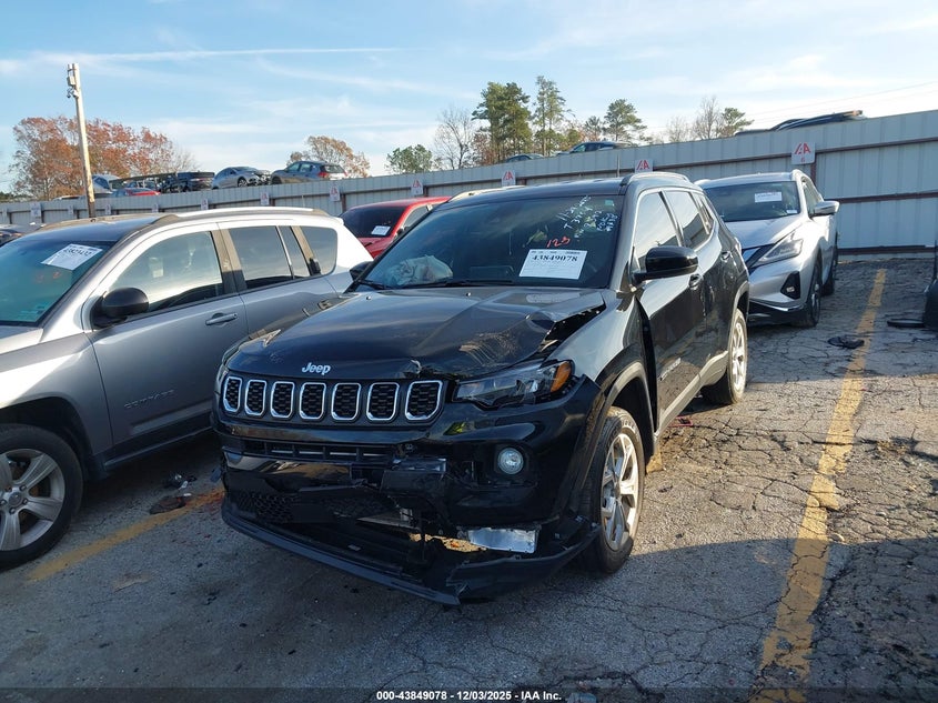2025 Jeep Compass VIN 3C4NJDBN9ST588392 IAAI salvage auction — FRONT END, Salvage Title, sold $3,350 on 2026-07-23 (photo 2)