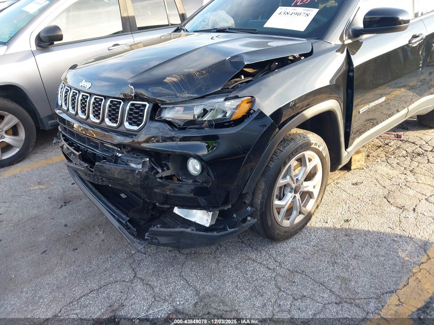 2025 Jeep Compass VIN 3C4NJDBN9ST588392 IAAI salvage auction — FRONT END, Salvage Title, sold $3,350 on 2026-07-23 (photo 6)