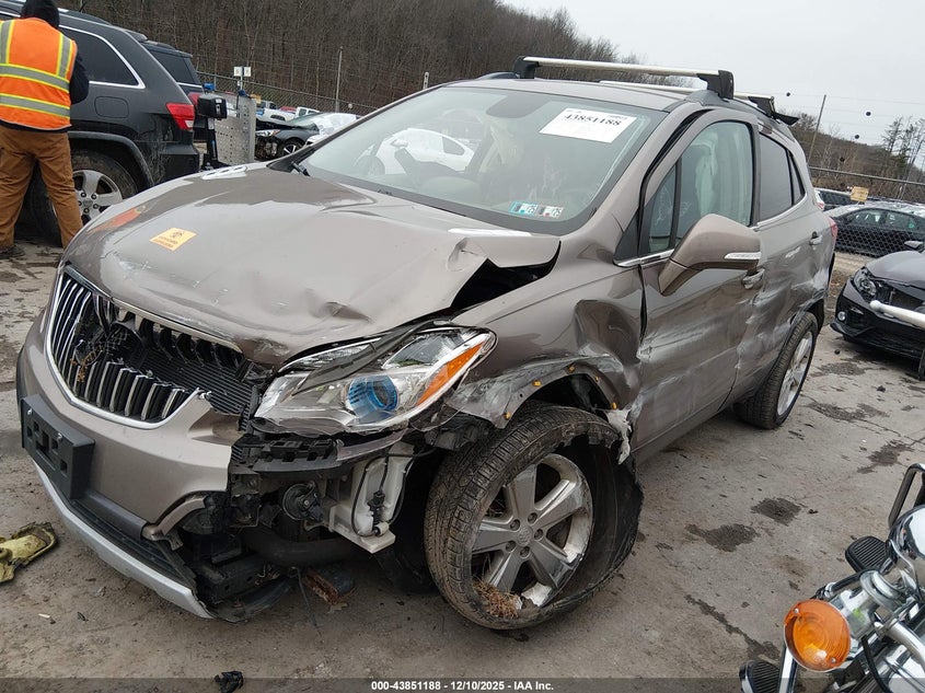 2015 Buick Encore VIN KL4CJFSBXFB164228 IAAI salvage auction — SIDE, Salvage (Pennsylvania), sold $150 on 2026-07-30 (photo 2)