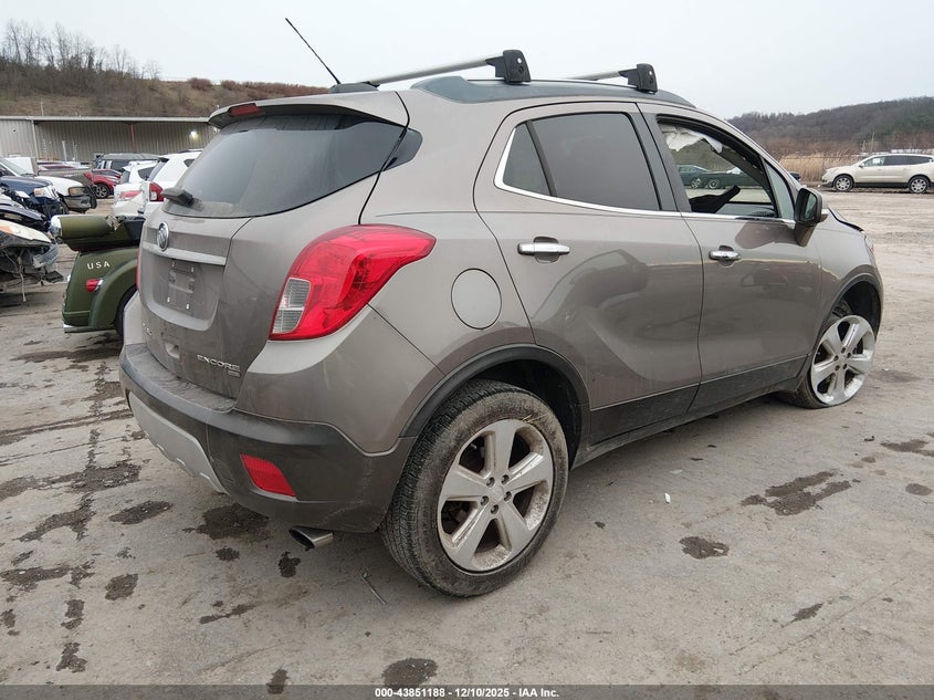 2015 Buick Encore VIN KL4CJFSBXFB164228 IAAI salvage auction — SIDE, Salvage (Pennsylvania), sold $150 on 2026-07-30 (photo 4)