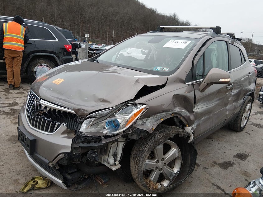 2015 Buick Encore VIN KL4CJFSBXFB164228 IAAI salvage auction — SIDE, Salvage (Pennsylvania), sold $150 on 2026-07-30 (photo 6)