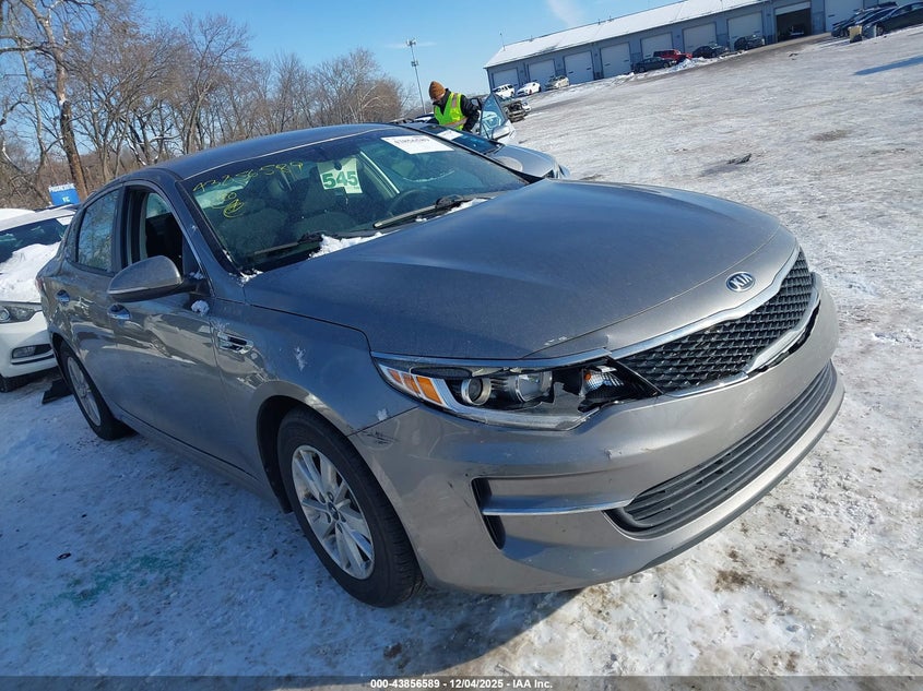 2018 Kia Optima VIN 5XXGT4L39JG233720 IAAI salvage auction — THEFT, Salvage (Indiana), sold $1,525 on 2026-07-22 (photo 1)