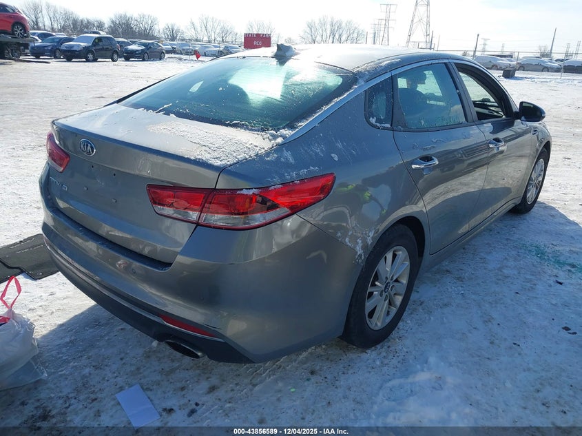 2018 Kia Optima VIN 5XXGT4L39JG233720 IAAI salvage auction — THEFT, Salvage (Indiana), sold $1,525 on 2026-07-22 (photo 4)