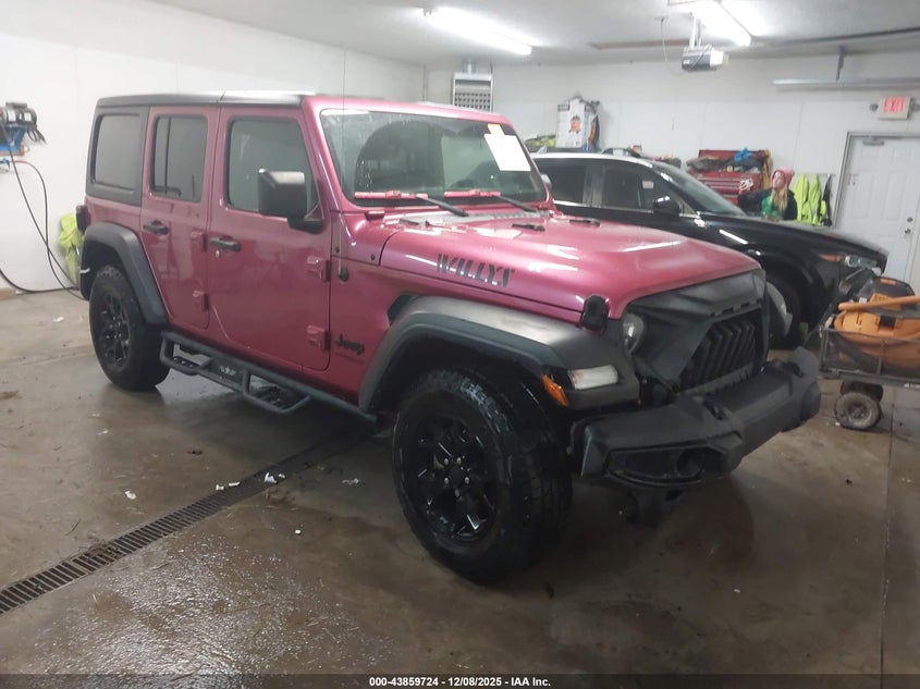 2022 Jeep Wrangler unlimited VIN 1C4HJXDG4NW158216 — IAAI salvage auction photo
