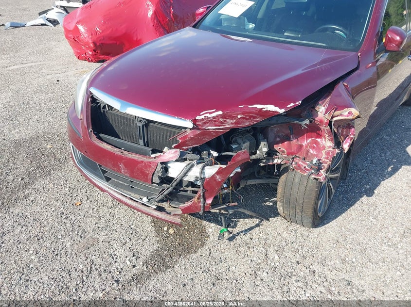2013 Hyundai Genesis VIN KMHGC4DH7DU230318 IAAI salvage auction — FRONT END, Rebuildable (Florida), sold $325 on 2026-07-14 (photo 6)