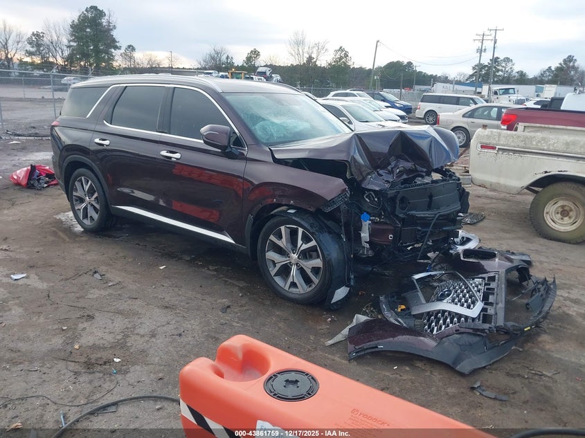 2022 Hyundai Palisade VIN KM8R4DHE6NU484805 IAAI salvage auction — FRONT END, Clear (Virginia), sold $4,900 on 2026-07-10 (photo 1)
