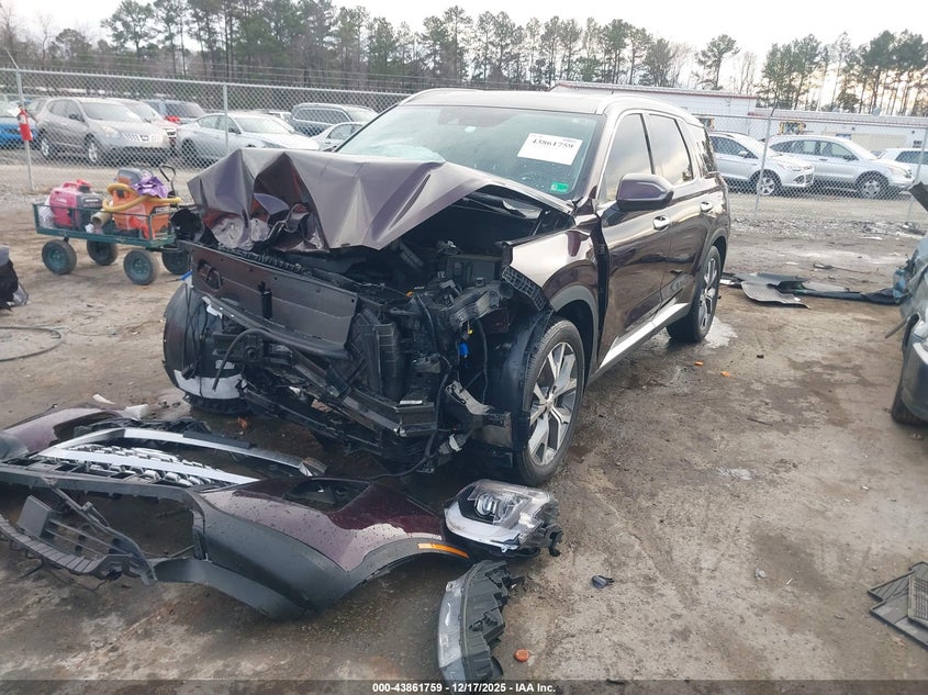 2022 Hyundai Palisade VIN KM8R4DHE6NU484805 IAAI salvage auction — FRONT END, Clear (Virginia), sold $4,900 on 2026-07-10 (photo 2)