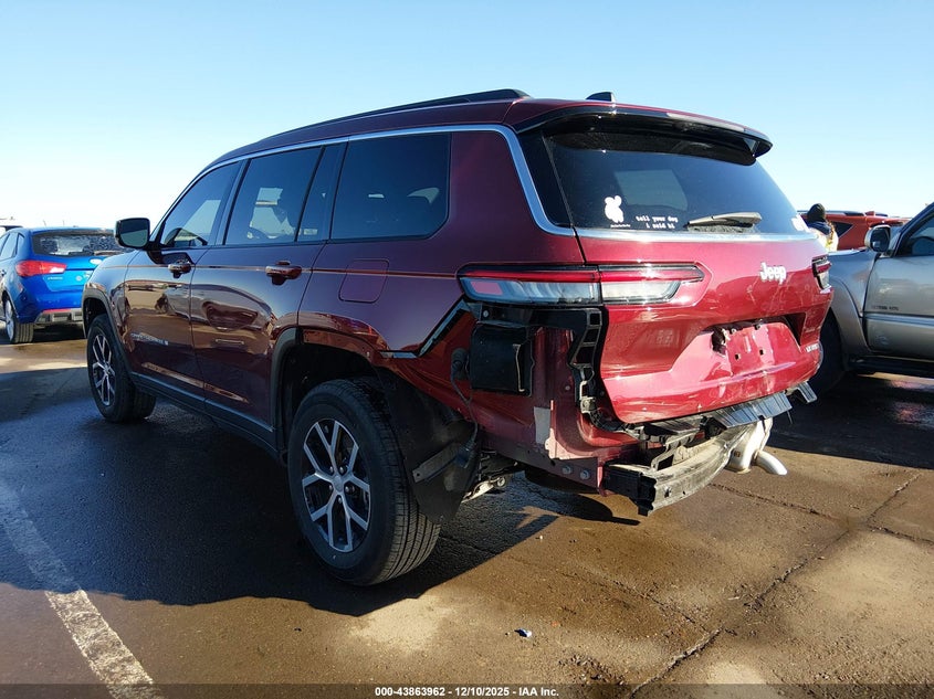 2024 Jeep Grand cherokee l VIN 1C4RJJBG9R8611440 IAAI salvage auction — FRONT & REAR, Salvage (Arizona), sold $8,900 on 2026-07-28 (photo 3)