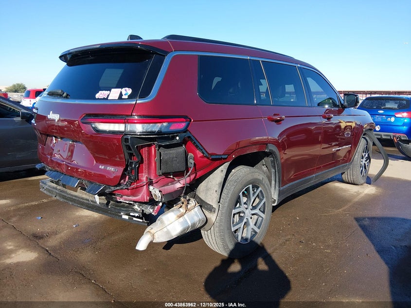 2024 Jeep Grand cherokee l VIN 1C4RJJBG9R8611440 IAAI salvage auction — FRONT & REAR, Salvage (Arizona), sold $8,900 on 2026-07-28 (photo 4)