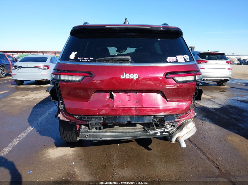 2024 Jeep Grand cherokee l VIN 1C4RJJBG9R8611440 IAAI salvage auction — FRONT & REAR, Salvage (Arizona), sold $8,900 on 2026-07-28 (photo 6)