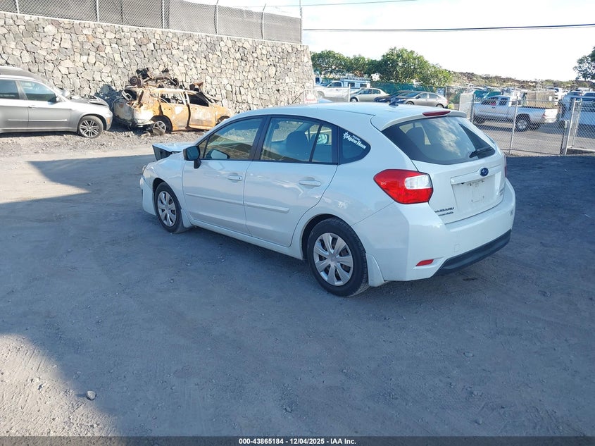 2016 Subaru Impreza VIN JF1GPAA63G8240941 IAAI salvage auction — FRONT END, Clear (Hawaii), sold $25 on 2026-07-21 (photo 3)