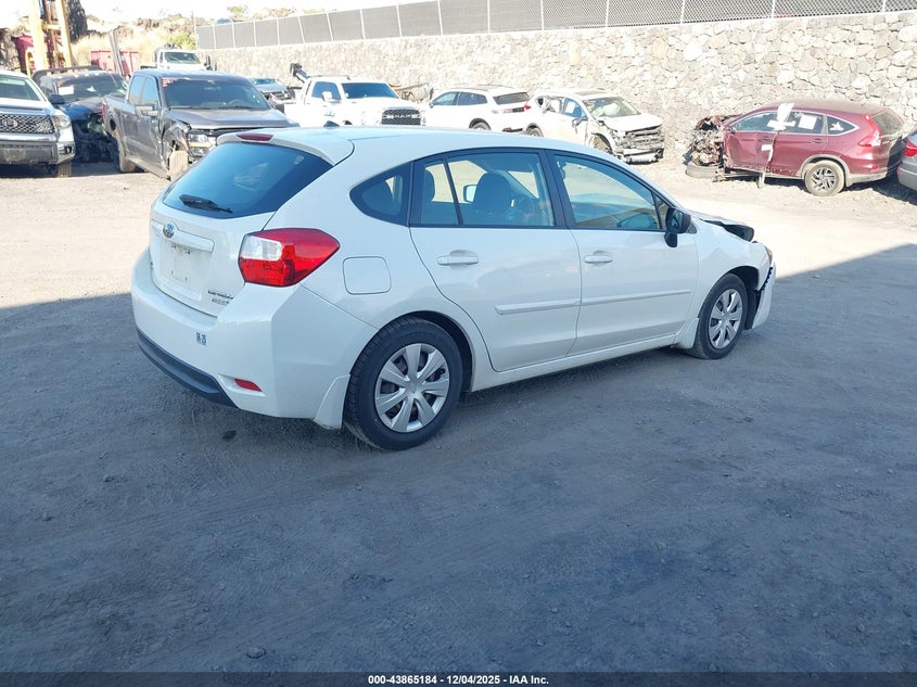 2016 Subaru Impreza VIN JF1GPAA63G8240941 IAAI salvage auction — FRONT END, Clear (Hawaii), sold $25 on 2026-07-21 (photo 4)