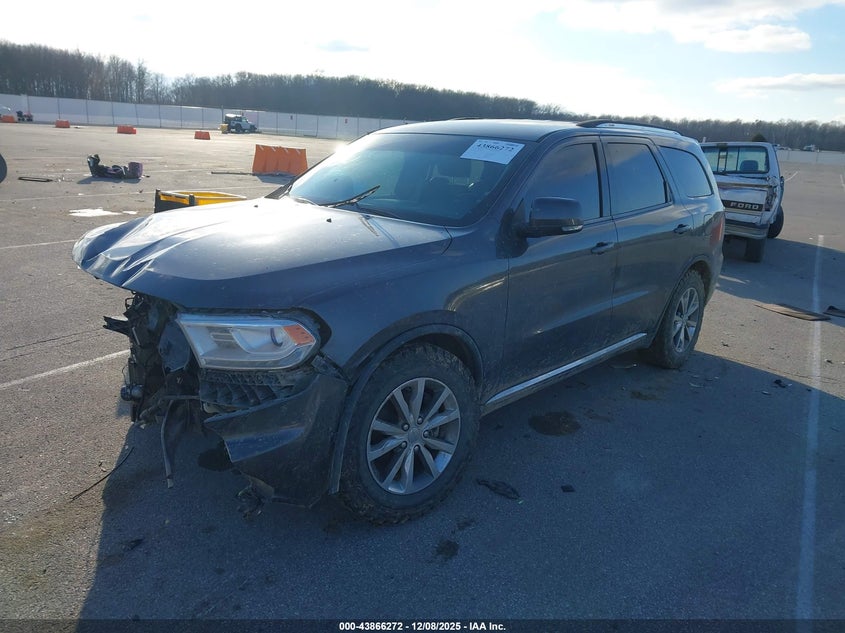 2015 Dodge Durango VIN 1C4RDHDG2FC200628 IAAI salvage auction — FRONT END, Salvage (Indiana), sold $600 on 2026-09-11 (photo 2)