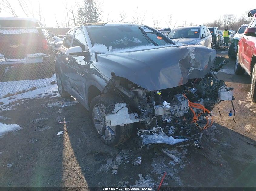 2021 Hyundai Kona VIN KM8K23AG8MU126875 IAAI salvage auction — FRONT END, Salvage Title, sold $1,300 on 2026-07-09 (photo 1)