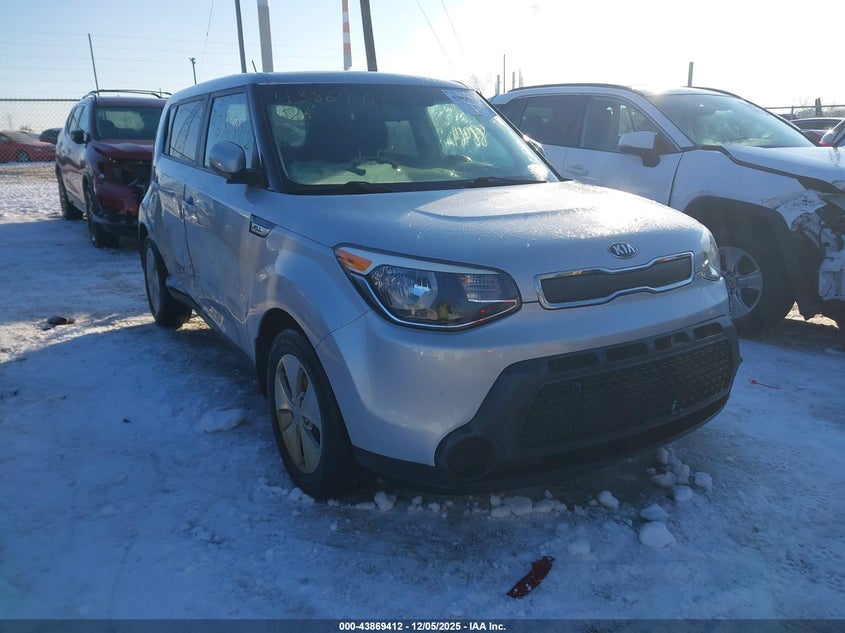 2016 Kia Soul VIN KNDJN2A24G7875262 IAAI salvage auction — RIGHT SIDE, Clear (Indiana), sold $25 on 2026-07-29 (photo 1)