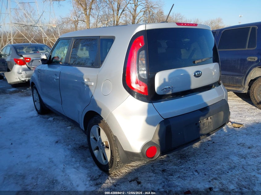 2016 Kia Soul VIN KNDJN2A24G7875262 IAAI salvage auction — RIGHT SIDE, Clear (Indiana), sold $25 on 2026-07-29 (photo 3)