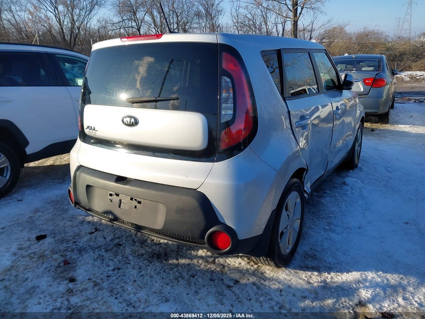 2016 Kia Soul VIN KNDJN2A24G7875262 IAAI salvage auction — RIGHT SIDE, Clear (Indiana), sold $25 on 2026-07-29 (photo 4)