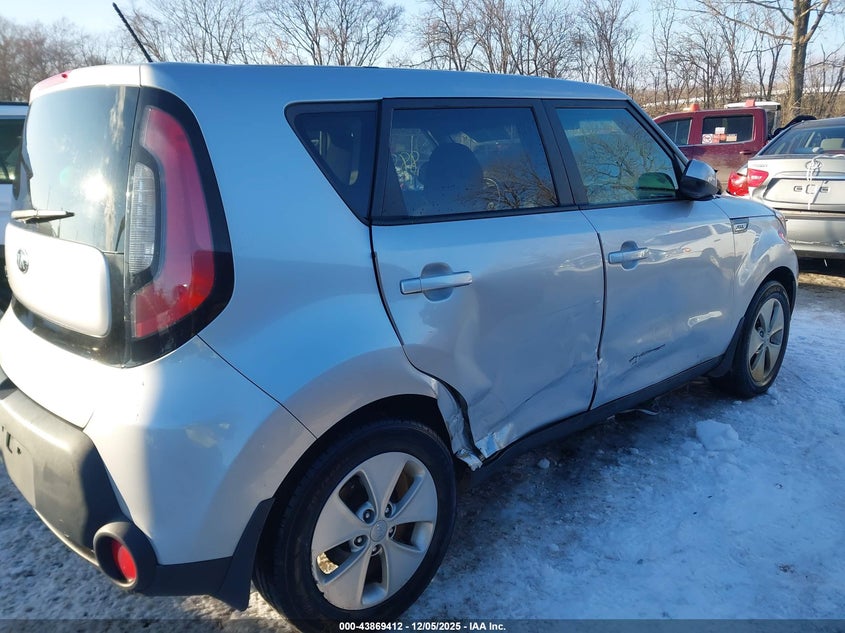 2016 Kia Soul VIN KNDJN2A24G7875262 IAAI salvage auction — RIGHT SIDE, Clear (Indiana), sold $25 on 2026-07-29 (photo 6)