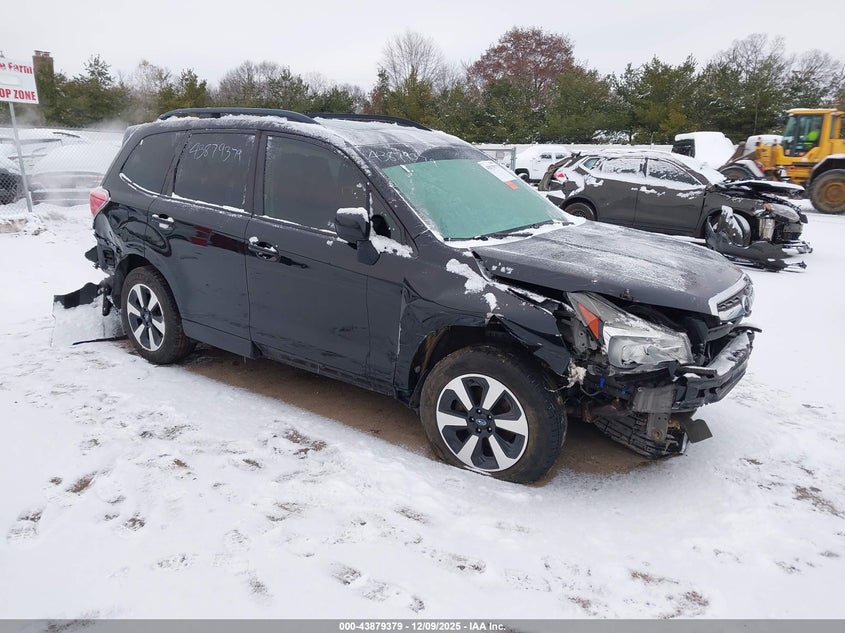 2018 Subaru Forester VIN JF2SJAGC2JH496127 IAAI salvage auction — FRONT & REAR, Clear (Indiana), sold $600 on 2026-07-07 (photo 1)