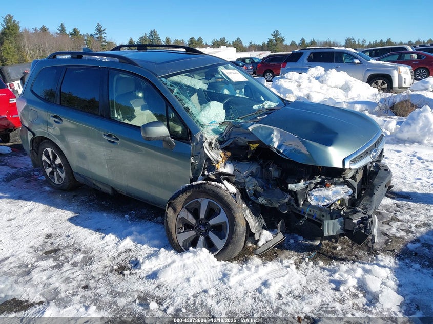2018 Subaru Forester VIN JF2SJAEC5JH584835 IAAI salvage auction — RIGHT FRONT, Salvage Title, sold $25 on 2026-07-10 (photo 1)