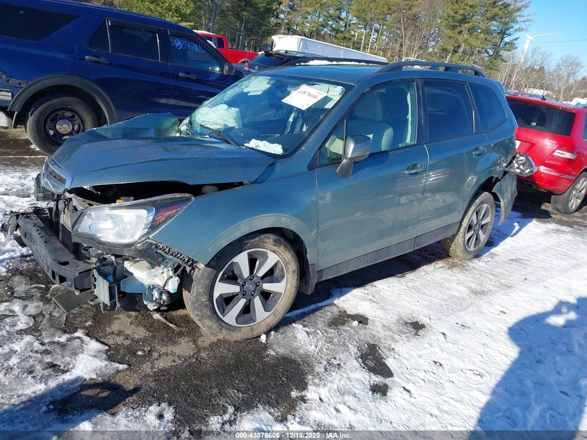 2018 Subaru Forester VIN JF2SJAEC5JH584835 IAAI salvage auction — RIGHT FRONT, Salvage Title, sold $25 on 2026-07-10 (photo 2)
