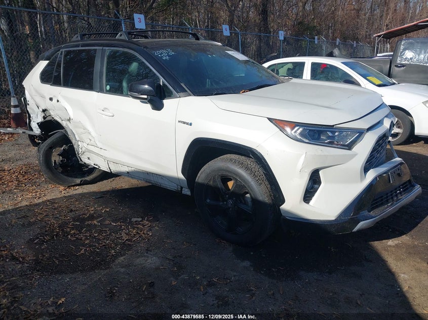 2019 Toyota Rav4 hybrid VIN 2T3EWRFV5KW041931 IAAI salvage auction — FRONT & REAR, Salvage - Greater Than 75% (Maryland), sold $8,700 on 2026-07-14 (photo 1)