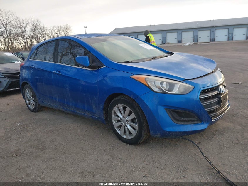 2017 Hyundai Elantra VIN KMHD35LH0HU350185 IAAI salvage auction — LEFT FRONT, Salvage (Indiana), sold $650 on 2026-07-15 (photo 1)