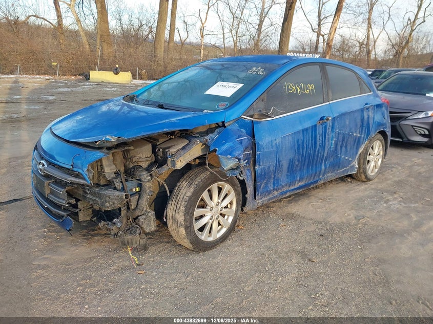 2017 Hyundai Elantra VIN KMHD35LH0HU350185 IAAI salvage auction — LEFT FRONT, Salvage (Indiana), sold $650 on 2026-07-15 (photo 2)