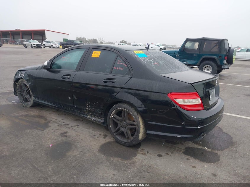 2009 Mercedes-benz C-klasse VIN WDDGF54X99R083010 IAAI salvage auction — LEFT FRONT, Salvage (California), sold $175 on 2026-08-18 (photo 3)