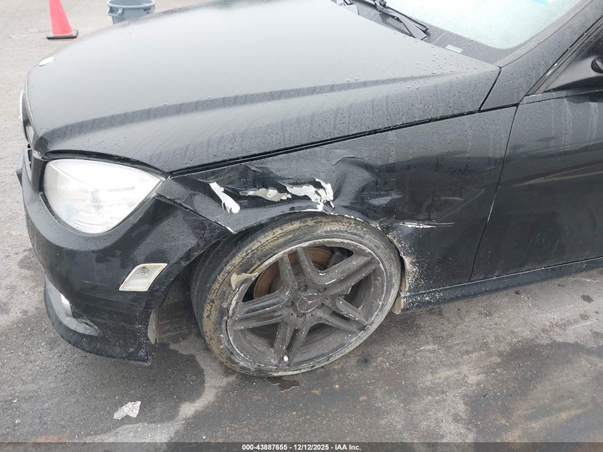 2009 Mercedes-benz C-klasse VIN WDDGF54X99R083010 IAAI salvage auction — LEFT FRONT, Salvage (California), sold $175 on 2026-08-18 (photo 6)