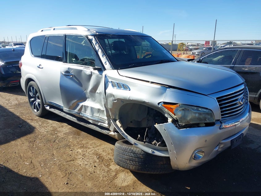 2012 Infiniti Qx56 VIN JN8AZ2NF1C9518741 IAAI salvage auction — RIGHT SIDE, Salvage Title, sold $800 on 2026-07-21 (photo 1)