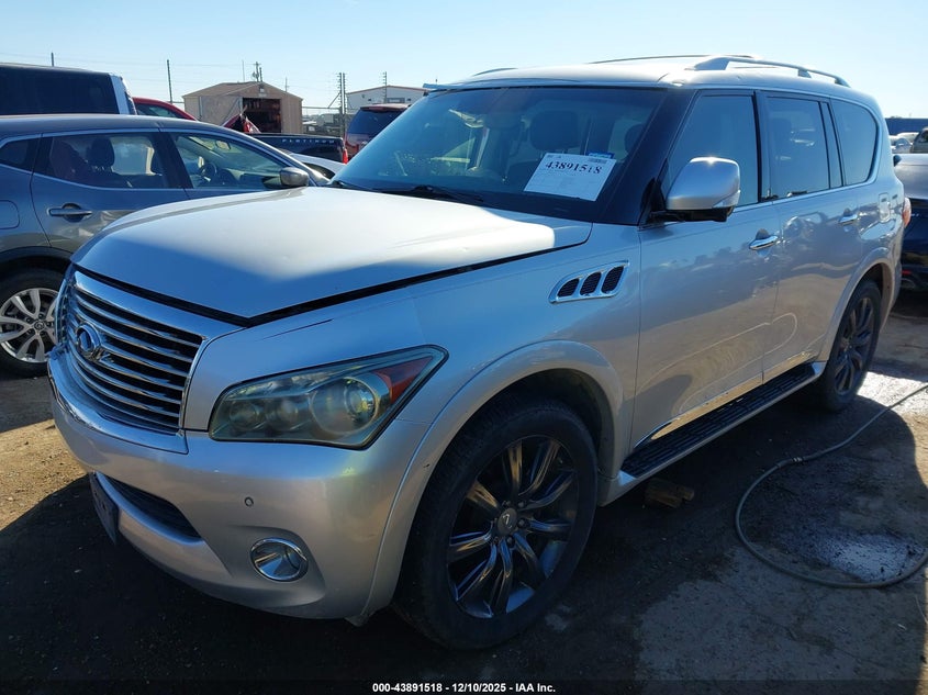 2012 Infiniti Qx56 VIN JN8AZ2NF1C9518741 IAAI salvage auction — RIGHT SIDE, Salvage Title, sold $800 on 2026-07-21 (photo 2)