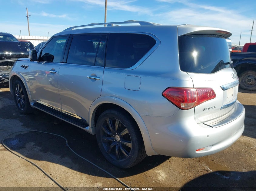 2012 Infiniti Qx56 VIN JN8AZ2NF1C9518741 IAAI salvage auction — RIGHT SIDE, Salvage Title, sold $800 on 2026-07-21 (photo 3)
