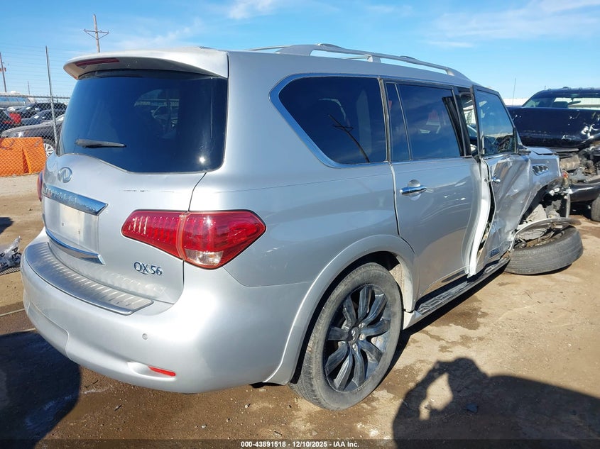 2012 Infiniti Qx56 VIN JN8AZ2NF1C9518741 IAAI salvage auction — RIGHT SIDE, Salvage Title, sold $800 on 2026-07-21 (photo 4)