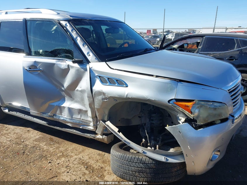 2012 Infiniti Qx56 VIN JN8AZ2NF1C9518741 IAAI salvage auction — RIGHT SIDE, Salvage Title, sold $800 on 2026-07-21 (photo 6)