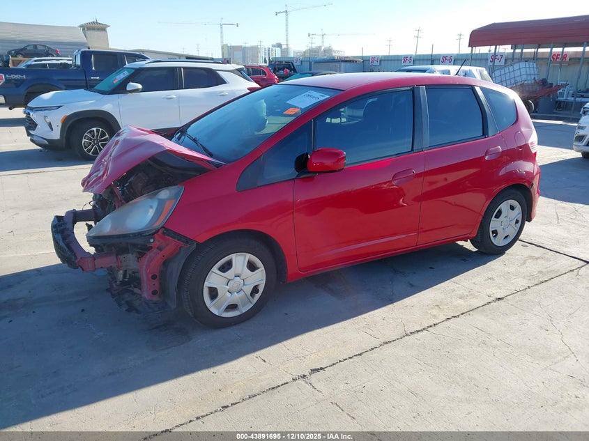 2013 Honda Fit VIN JHMGE8H37DC010105 IAAI salvage auction — FRONT END, Salvage Title, sold $450 on 2026-07-20 (photo 2)