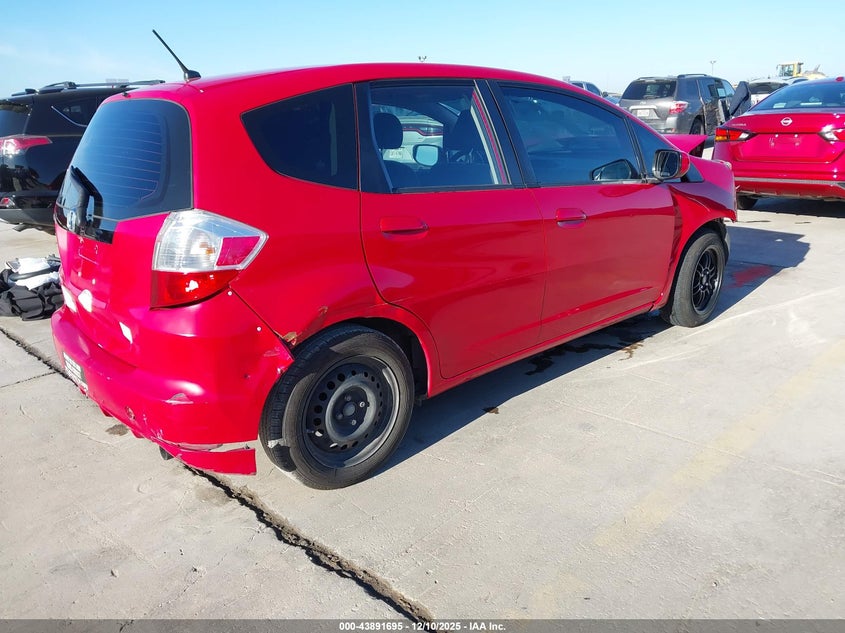 2013 Honda Fit VIN JHMGE8H37DC010105 IAAI salvage auction — FRONT END, Salvage Title, sold $450 on 2026-07-20 (photo 4)