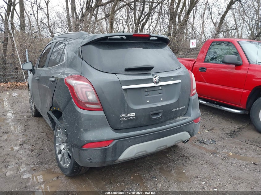 2017 Buick Encore VIN KL4CJ1SB6HB124847 IAAI salvage auction — REAR END, Salvage (Indiana), sold $2,600 on 2026-07-22 (photo 3)